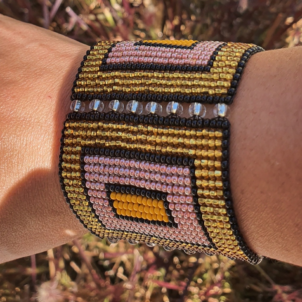 Beaded bracelet, miyuki style
